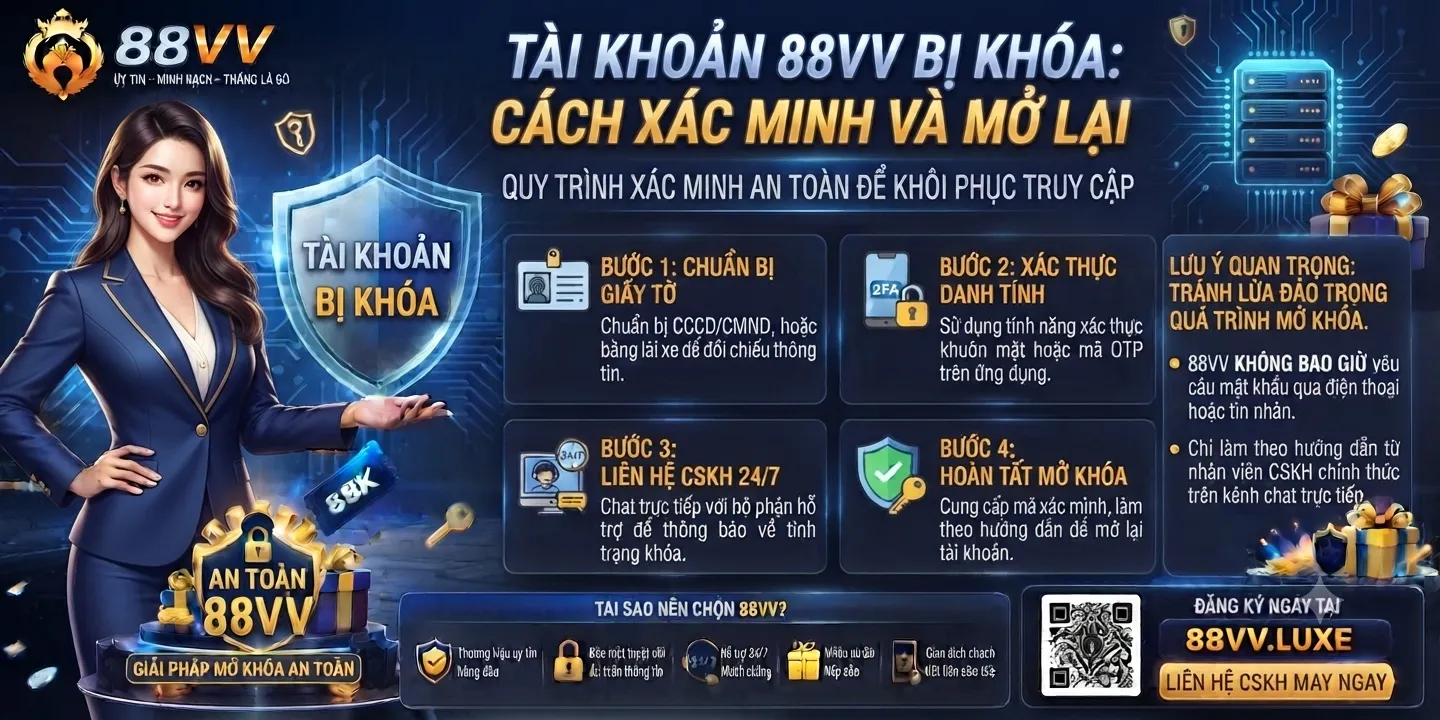 Tài Khoản 88VV Bị Khóa